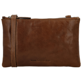 Hide & Stitches Westland schoudertas cognac