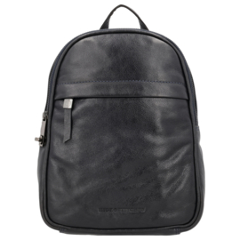 Hide & Stitches Porto lederen handtas donker blauw