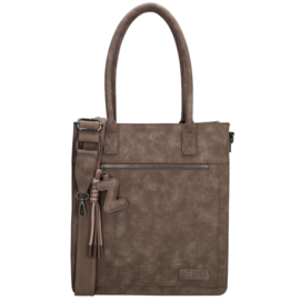 Zebra Trends Rosalyn shopper donker bruin