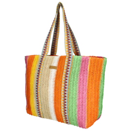 Enrico Benetti Marbella rieten strandtas multicolor-1