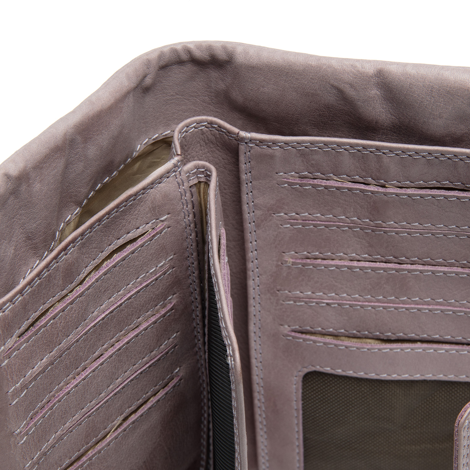 The Chesterfield Brand Fresno lederen dames portemonnee lavendel lila