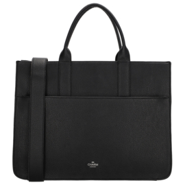 Charm London Princeton laptoptas zwart