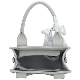 Charm London bond handtas natuur licht blauw