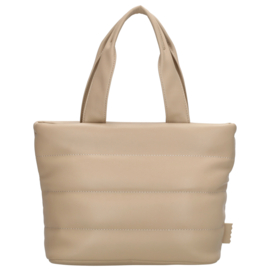 Zebra Evie handtas licht taupe