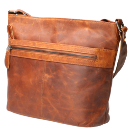 Leather Design schoudertas natural