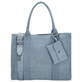 Charm London bond shopper lichtblauw