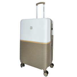 Enrico Benetti Princetown koffer 75 cm taupe-ivoor