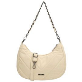 Charm London Hollywood schoudertas beige