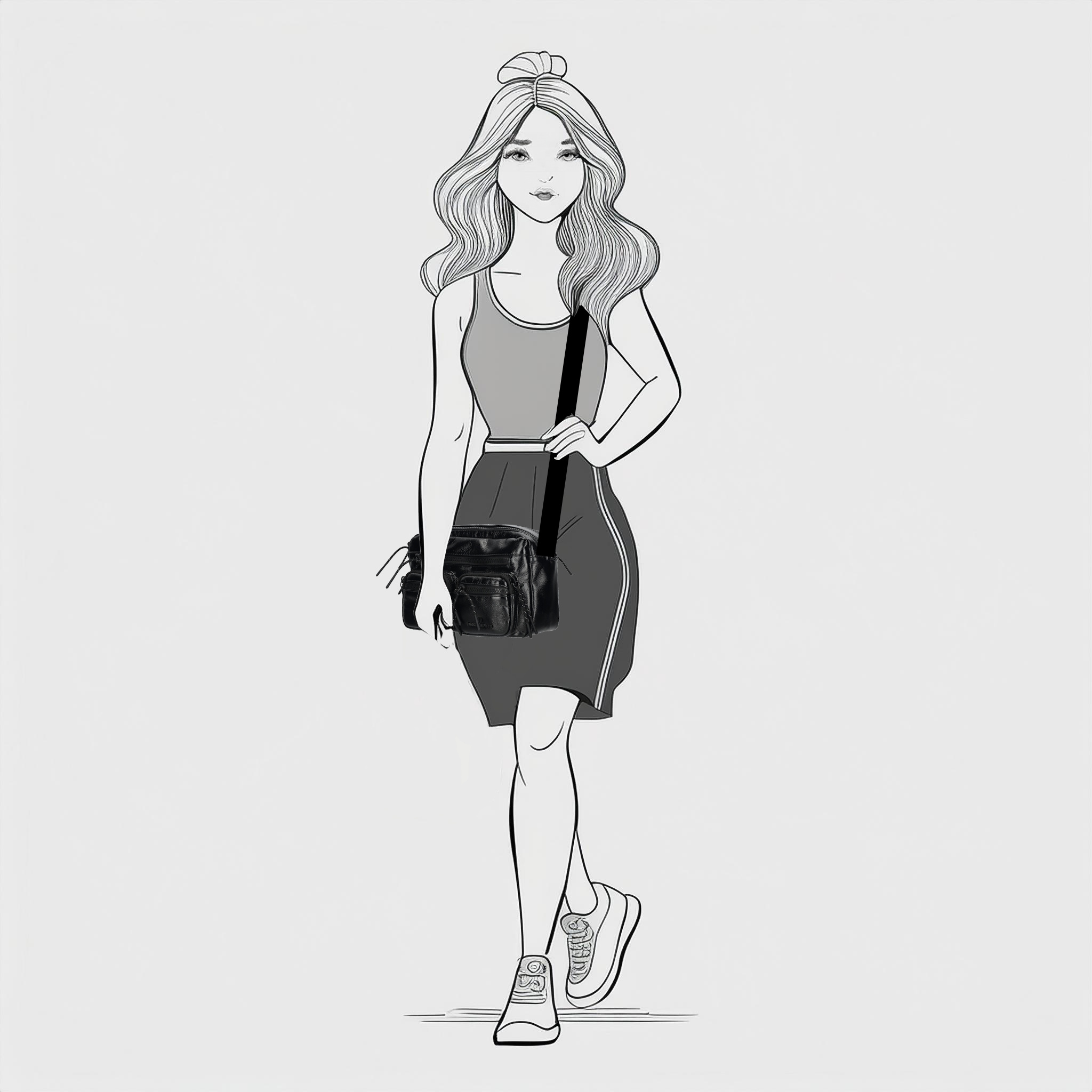 Enrico Benetti Celine crossbody tas zwart