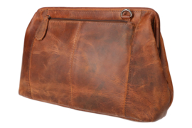 Leather Design schouder beugeltas hunter