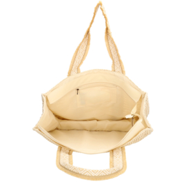 Beagles Ibiza shopper licht natuur