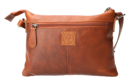 Leather Design schoudertas natural