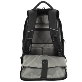 Enrico Benetti Berlin laptop rugzak zwart