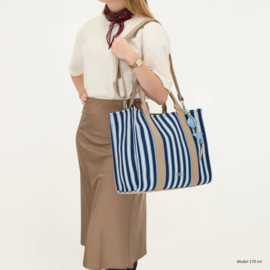 Zebra Trends Mira shopper middenblauw