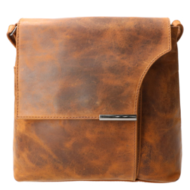 Leather Design schoudertas hunter