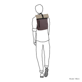 Daniel Ray Groot Hampton rugzak oudpaars/khaki