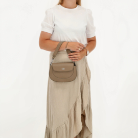 Charm London Montmarte schoudertas taupe