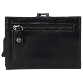 Hide & Stitches Porto safety wallet zwart