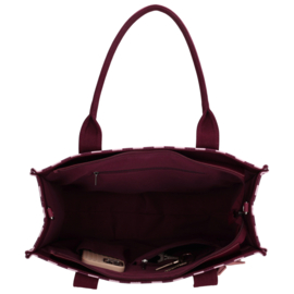 Zebra Trends Mira shopper bordeaux