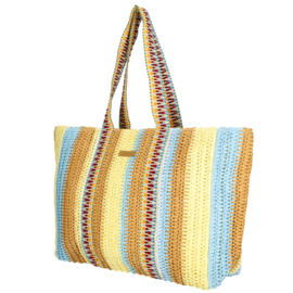 Enrico Benetti Marbella rieten strandtas multicolor-3