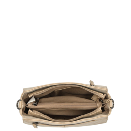 Enrico Benetti Stacey schoudertas midden taupe