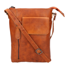Leather Design schoudertas natural