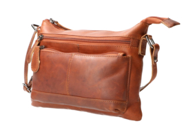 Leather Design schoudertas natural