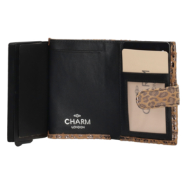 Charm London Camberwell safety wallet goud leopard