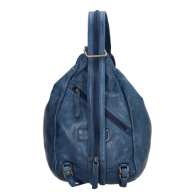 Hide & Stitches Paint Rock rugtas jeans blauw