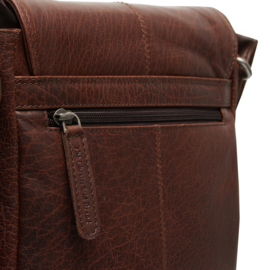 The Chesterfield Brand schoudertas Hanau donker bruin