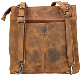 Leather Design rugzak donker hunter