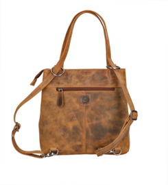 Leather Design rugzak donker hunter