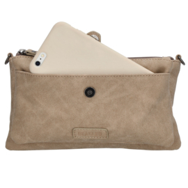 Beagles Malaga schoudertas licht taupe