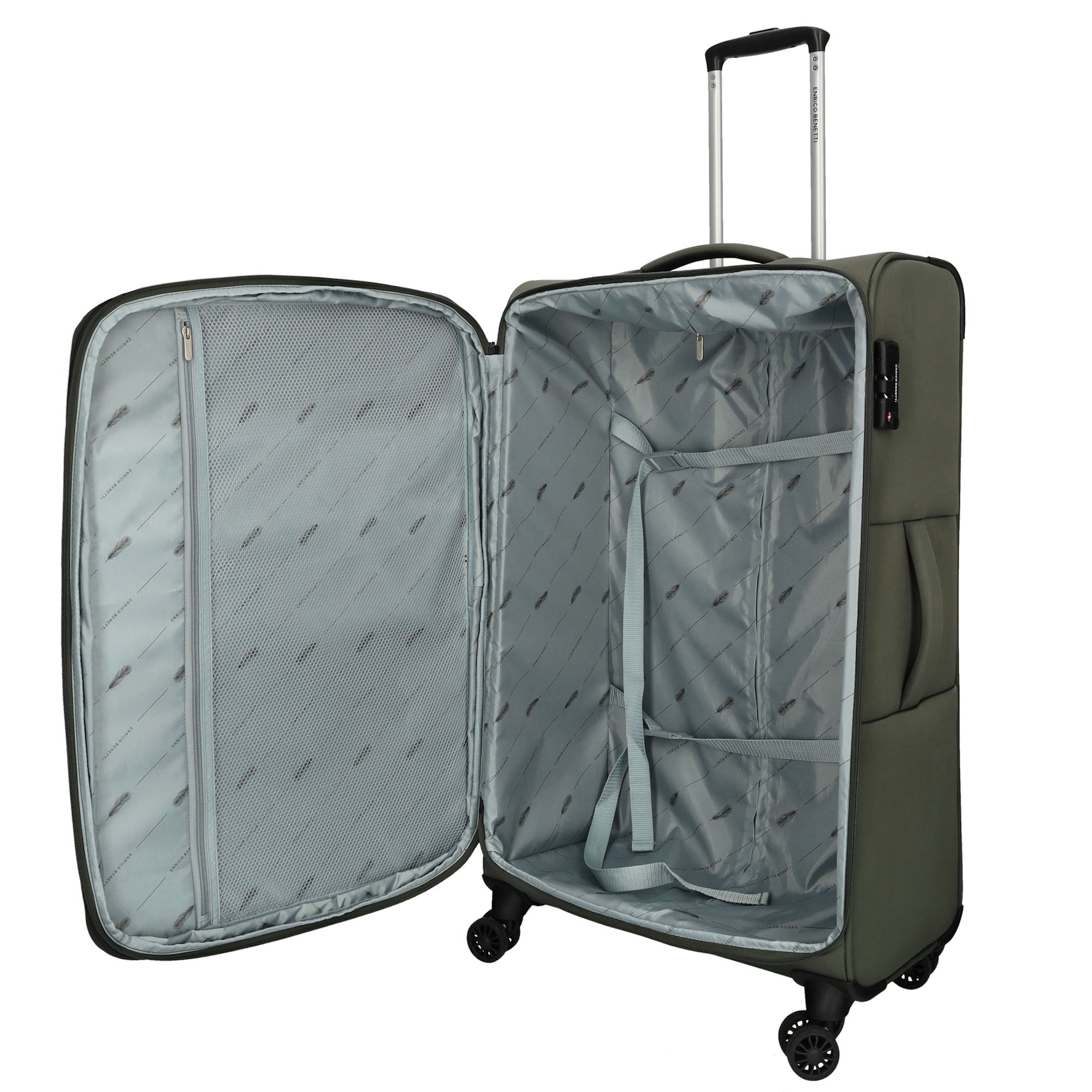 Enrico Benetti Innsbruck koffer olijfgroen 70 cm