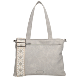 Beagles Malaga shopper licht grijs