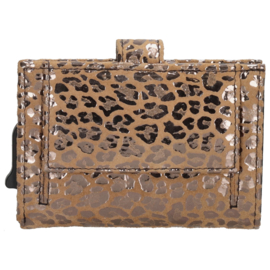 Charm London Camberwell safety wallet goud leopard