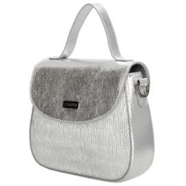 Charm London Kingsway schoudertas zilver