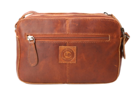 Leather Design Jupiter schoudertas natural
