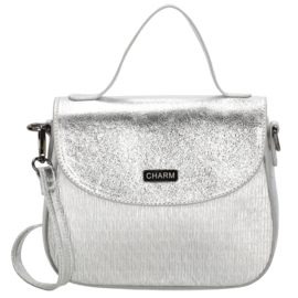 Charm London Kingsway schoudertas zilver