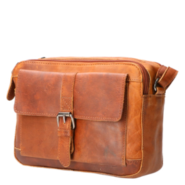 Leather Design schoudertas natural