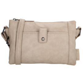Beagles Cuenca schoudertas licht taupe