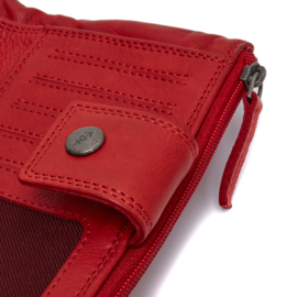The Chesterfield Brand Fresno lederen dames portemonnee rood
