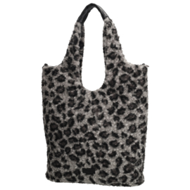 Beagles Nancy shopper luipaard zwart/grijs