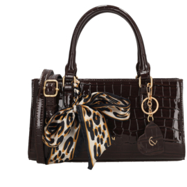 Charm London Knightsbridge handtas donkerbruin