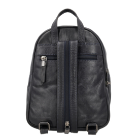 Hide & Stitches Porto lederen handtas donker blauw