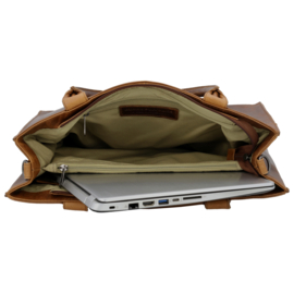 Hide & Stitches Next Navajo laptoptas bruin