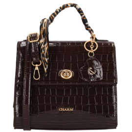Charm London knightsbridge handtas donker bruin