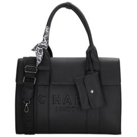 Charm London Bond laptoptas zwart