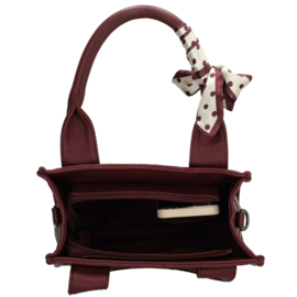 Charm London Avenue shopper bordeaux stippen
