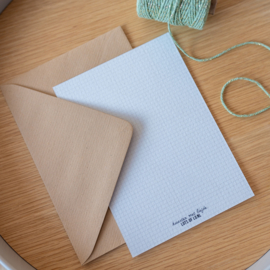 kraft bruine envelop 11 x 15,6 cm